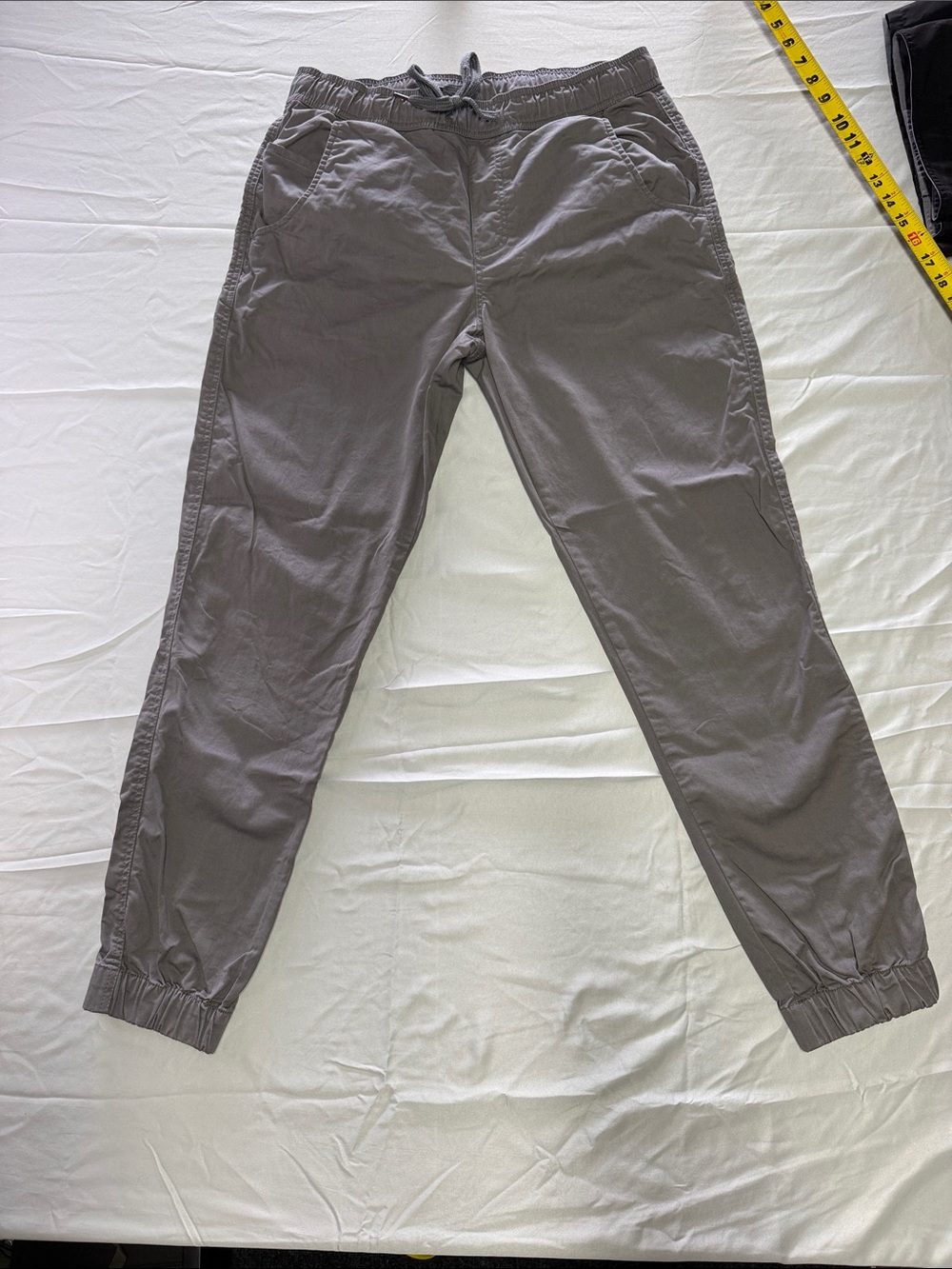 Men's TenTree Gray Jogger Pants - Casual Elastic Waist - Medium